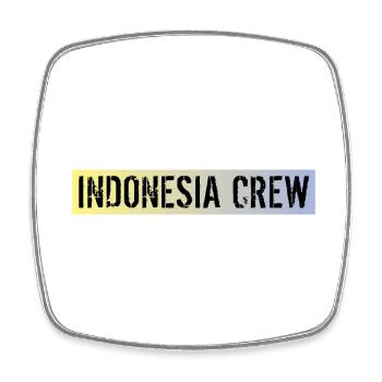 Indonesia Crew - Square fridge magnet - white - Front