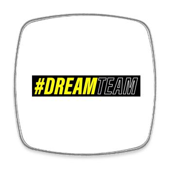 Dream Team - Square fridge magnet - white - Front