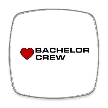 Bachelor Crew - Viereckiger Kühlschrankmagnet - Weiß - Vorne
