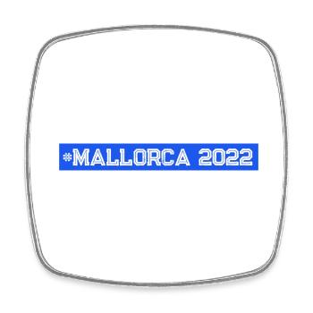 Mallorca 2022 - Viereckiger Kühlschrankmagnet - Weiß - Vorne