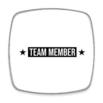 Membres de l’équipe - Magnet carré - blanc - Devant