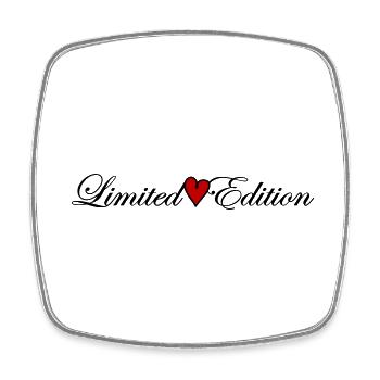 Limited Edition Heart Saying - Square fridge magnet - white - Front