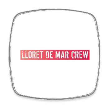 Lloret De Mar Crew - Magnet carré - blanc - Devant