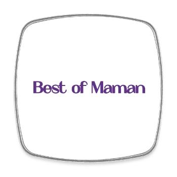 MOM. MOTHER's DAY. HAPPY MOTHER'S BIRTHDAY - Square fridge magnet - white - Front