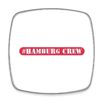 Hamburg Crew - Viereckiger Kühlschrankmagnet - Weiß - Vorne