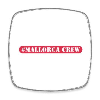 Mallorca Crew - Viereckiger Kühlschrankmagnet - Weiß - Vorne