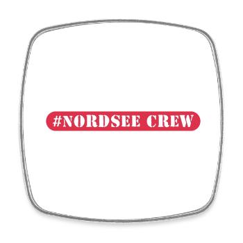 Nordsee Crew - Viereckiger Kühlschrankmagnet - Weiß - Vorne