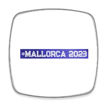 Mallorca 2023 - Viereckiger Kühlschrankmagnet - Weiß - Vorne