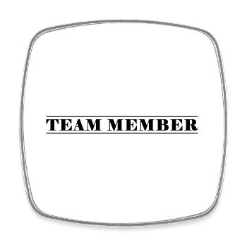 Team Members - Square fridge magnet - white - Front