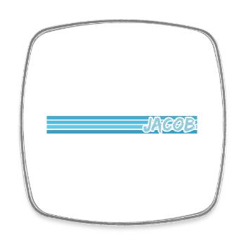 Gift for Jacob - Square fridge magnet - white - Front