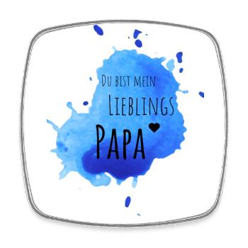 Lieblings Papa - Viereckiger Kühlschrankmagnet - Weiß - Vorne