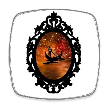The Magic Of Venice - Square fridge magnet - white - Front