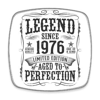 Legend 1976 Cadeau d’anniversaire vintage - Magnet carré - blanc - Devant