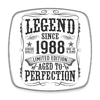 Legend 1988 Vintage Cadeau d’anniversaire - Magnet carré - blanc - Devant