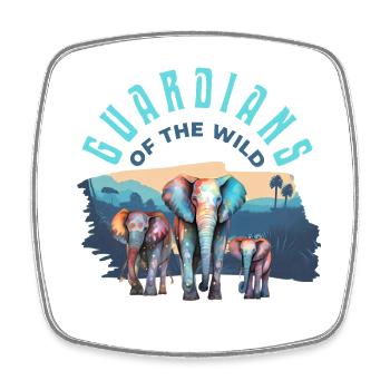 Guardians Of The Wild - Square fridge magnet - white - Front