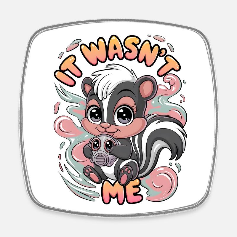 It Wasn't Me - Square fridge magnet - white