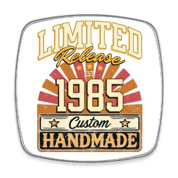 Limited 1985 Lustige Sprüche Geschenk Geburtstag - Viereckiger Kühlschrankmagnet - Weiß - Vorne