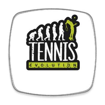 Joueur de tennis présent Tennis Club Coach Sport - Magnet carré - blanc - Devant