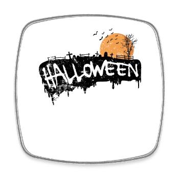 Halloween Ghost Holiday Custom - Square fridge magnet - white - Front