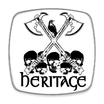 Viking heritage - Square fridge magnet - white - Front