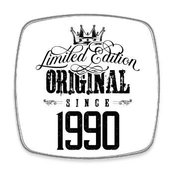 1990 limited edition - Square fridge magnet - white - Front