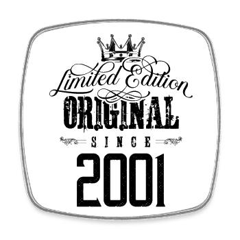 2001 limited edition - Viereckiger Kühlschrankmagnet - Weiß - Vorne