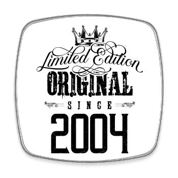 2004 limited edition - Viereckiger Kühlschrankmagnet - Weiß - Vorne