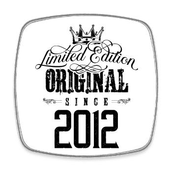 2012 limited edition - Square fridge magnet - white - Front