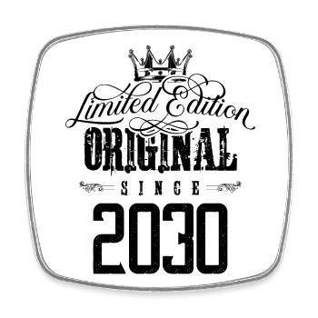 2030 limited edition - Square fridge magnet - white - Front