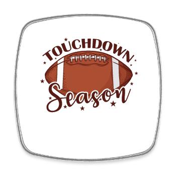 Touchdown Season American Football USA - Viereckiger Kühlschrankmagnet - Weiß - Vorne