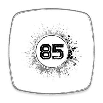 85 Nombre d’objets blob - Magnet carré - blanc - Devant