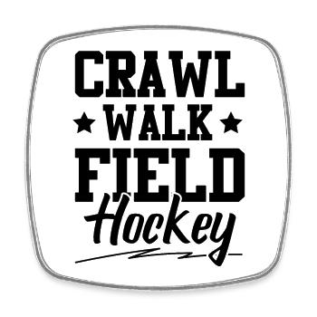 Field Hockey Sports - Square fridge magnet - white - Front