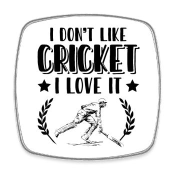 J’adore le cricket - Magnet carré - blanc - Devant