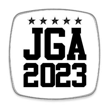 Jga 2023 Junggesellenabschied - Viereckiger Kühlschrankmagnet - Weiß - Vorne
