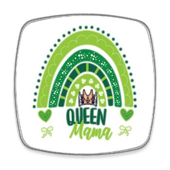 Queen Mama - Viereckiger Kühlschrankmagnet - Weiß - Vorne