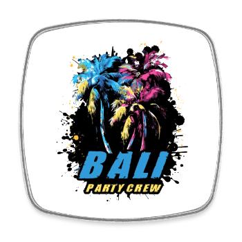 Bali Party Crew Holiday Saying - Magnet carré - blanc - Devant