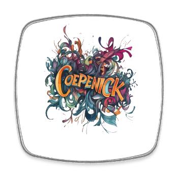 Berlin Köpenick Souvenir Cöpenick Graffiti - Square fridge magnet - white - Front