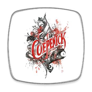 Berlin Köpenick Souvenir Cöpenick Gothic Style - Viereckiger Kühlschrankmagnet - Weiß - Vorne