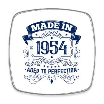 1954 Geburtstag Made in 1954 - Viereckiger Kühlschrankmagnet - Weiß - Vorne