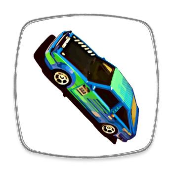 Drift Toys 86 Trueno - Réglage de la dérive des voitures - Magnet carré - blanc - Devant