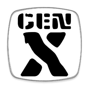 Génération X - Magnet carré - blanc - Devant