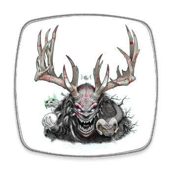 Cernunnos - Viereckiger Kühlschrankmagnet - Weiß - Vorne