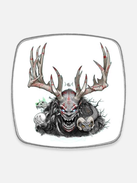 Cernunnos - Square fridge magnet - white