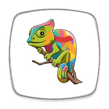 Chamäleon Leguane Zucht Reptilien - Viereckiger Kühlschrankmagnet - Weiß - Vorne