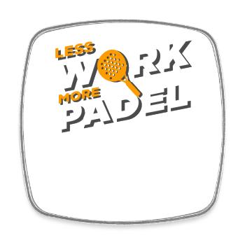 Padel Paddle Tennis Sport Little Work I Gift - Square fridge magnet - white - Front