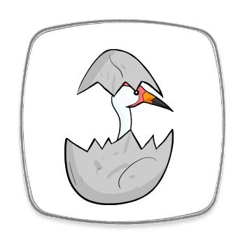 Baby Crane - Square fridge magnet - white - Front