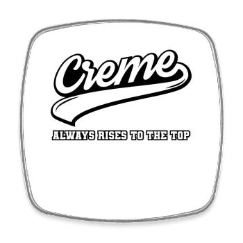 Cream always rises to the top - Square fridge magnet - white - Front