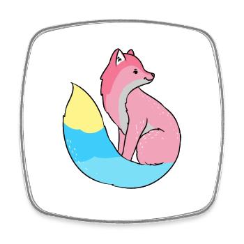 Genderflux Fuchs Genderflux Pride - Square fridge magnet - white - Front