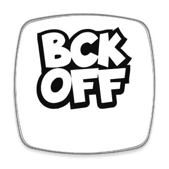 Back – Fuck yourself - Square fridge magnet - white - Front