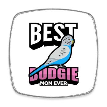 Budgie Lover | Bird Pets Gift - Square fridge magnet - white - Front